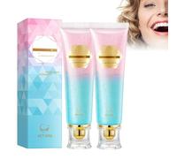XPEX 2pcs Pasta Dientes Blanqueadora,Blanqueante Dental,Crema Dentals Seguro Con El Esmalte,Pastas Dental Blanqueadora,Dentrifico Blanqueador,Elimina Manchas Profundas