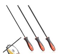 XPEX 3 PCS afilador Cadena Motosierra,Cadena Motosierra,afilador de Cadena Motosierra,con asa, fácil de sostener, Hay 3 tamaños de 4,0 mm, 4,8 mm, 5,5 mm, adecuados para Motosierra, Motosierra-B