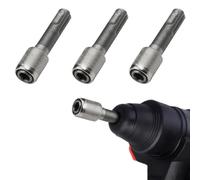 XPEX 3 Piezas Adaptador Porta Brocas Sds-Plus 6,35Mm, 1/4'' Hexagon Socket Hex Shank Brocas Conversor Socket Accesorios Para Martillos Perforadores Sds