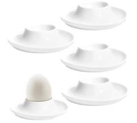 XPEX 4 Piezas Porta Huevera,Porta Huevos,Huevera Redonda Portátil para Servir Huevos de Desayuno,Porta Huevos Suave Adulto,Porta Huevos Suave