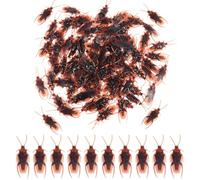 XPEX 50 Piezas Cucarachas Falsas, Cucarachas Falsas Cucarachas de Plástico, Cucarachas Falsas, Insectos Falsos, Accesorios de Juguete Realistas para el Día de los Inocentes y Bromas de Halloween