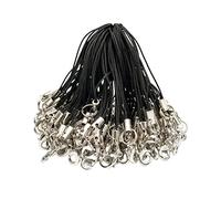 XPEX 50pcs Teléfono Móvil Cordón Llavero Mosquetón de Muñeca Langosta Gancho Joyas DIY