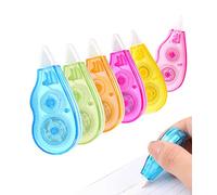 XPEX 6 Cintas de corrección portátiles, Rollo de Cinta Scotch Extra Fuerte, dispensador de Cinta para Manualidades, Tarjetas, Fotos, periódicos