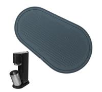 XPEX Alfombrilla De Goteo De Silicona Alfombrilla De Silicona Negra Alfombrilla De Secado Con Burbujeador De Agua Impermeable Y Antideslizante Para Sodastream Duo Y E-Duo