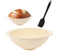 XPEX Cesta Pan Fermentador Cesta Fermentacion Pan Cesta De Fermentación Cesta De Pruebas Para Pan Y Masa Para Probar Pan Masa Pizza Y Masa De Pastelería Plegable Silicona Con Raspador