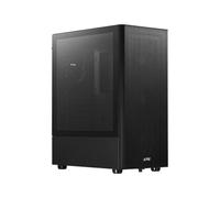 XPG Valor Mesh - Caja compacta ATX de Torre Media, diseño de Panel Frontal de Malla, Panel Lateral de Vidrio Templado de 3 mm, 4 Ventiladores de 120 mm preinstalados