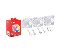 VENTILADOR CAJA XPG VENTO 120MM BLANCO RGB X3