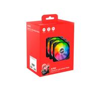 XPG Ventilador Vento R ARGB PWM 120 mm Negro Pack de 3