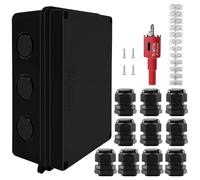 Xpieoyrm Caja de conexiones IP65, Conector de cable estanco,caja de conectores de cable exterior ABS, 150x110x70mm caja de conexiones eléctricas de control Caja de ingeniería eléctrica