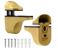 xpinces à verre support clips d'étagère muraux support d'épaisseur réglable matériel en de zinc chromé argenté étagères flottantes salle de bain douche supports de miroir garde-manger armoire