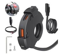 XPJBKC Cargador USB Moto,12v-24v Carga Rápida,USB Moto Impermeable para Motocicleta PD USB-C y QC 3.0 De 18-30 W,Cargador USB Motocicleta para Manillares De 7/8, 1 Y 1 1/4