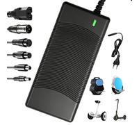XPJBKC Cargadores para scooter, 42 V 2 A Hoverboard Cable de carga, cargador de scooter eléctrico con 4 conexiones, cargador de scooter eléctrico, cable de carga para hoverboard, batería de litio