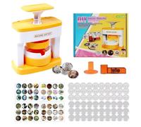 XPJBKC Máquina para Hacer Insignias 55mm, Maquina Hacer Chapas, Button Maker con 48 Botones/Imágenes y Cortador de Círculos, Maquina para Hacer Chapas, DIY Gifts for Kids