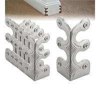 XPJYUA 6 Protectores de Esquinas Vintage for zócalo, rodapié de latón for joyeros, Cajas de Madera, Muebles Antiguos, Protectores de Esquina Decorativos. Cantoneras de Aluminio(Color 3)