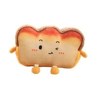 XPJYUA Almohada de Mano de Peluche Almohada de Pan Tostado Peluche, Comida Kawaii, muñeco Suave, Calentador Manos Invierno, cojín Decorativo for el hogar, Juguetes for niños(Cute Toast 33cm)