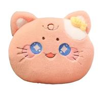 XPJYUA Almohada de Mano de Peluche Almohada de Peluche Gato Creativa, Calentador Manos Gatito Dibujos Animados, Juguetes Animales Kawaii, decoración del hogar, cojín sofá for niños(Grey)