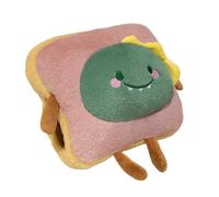 XPJYUA Almohada de Mano de Peluche Almohada de Peluche Pan Tostado, Comida Kawaii, Cerdo, Conejo, Zorro, Tostada, muñeco Suave, Calentador Manos, cojín Decorativo for el hogar(33cm Dinosaur)