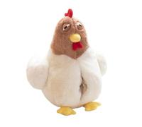XPJYUA Almohada de Mano de Peluche Cojín de Peluche Pollo estúpido 40 x 45 cm, Divertido y Grande, Calentador Manos, Creativo for cumpleaños(White)