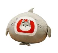 XPJYUA Almohada de Mano de Peluche Juguetes de Peluche for Calentar Las Manos con Dibujos Animados, Almohada Animal Suave, Conejito(Grey Shark)