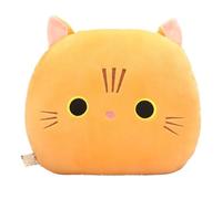 XPJYUA Almohada de Mano de Peluche Llegan Juguetes de Peluche 30 cm Dibujos Animados Gato con Calentador Manos y Manta, muñecas, cojín, Almohada Suave rellena for Mujeres(Orange,30cm Doll)
