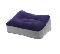 XPJYUA Almohada Inflable Suave for reposapiés de PVC, cojín for, for Viajes en avión, Oficina, hogar, piernas Arriba, relajación pies Reposapiés bajo Escritorio(Blue-Grey)