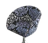 XPJYUA Bar Low Back Stool Chair Printed Elastic Cover Jacquard Bedroom Restaurant Hotel Dining Funda Taburete de Bar(Color 15)