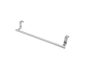 XPJYUA Barra Colgante De Cocina Toallero de barra horizontal colgante, multifuncional, sin perforaciones, for detrás la puerta, herramientas cocina(Silver long)