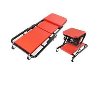 XPJYUA Camilla Plegable 2 en 1 for Coche, Camilla mecánica rodante extendida y Resistente, Asiento Tipo Z for reparación de Bajos Tabla de mecánico