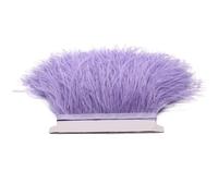 XPJYUA Flecos de Plumas Cinta for Adornos de Plumas de Avestruz, 1M, 5M, 10M, 8-10cm, Pluma Multicolor for Costura, Manualidades, decoración de Ropa y Vestido(Light Purple,10m)