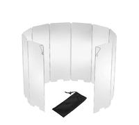 XPJYUA Parabrisas Plegable Estufa de Gas 8 Placas, protección contra el Viento, for Exteriores, Camping, Picnic, Cocina, Quemador, Pantalla a Prueba, aleación Aluminio