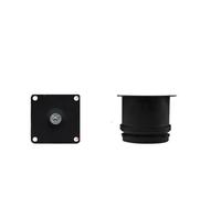 XPJYUA Patas Ajustables de Acero Inoxidable for gabinetes, sofás, Muebles, Patas Apoyo for TV, Cama, Mesa Centro Pies de Soporte para Cama(Black 50mm)