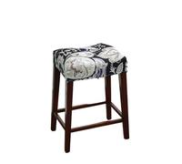 XPJYUA Rectangle Bar Chair Seat Slipcovers Stretch Stool Backless Covers for Square Without Backrest Funda Taburete de Bar(Color 6,1pc)