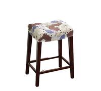 XPJYUA Rectangle Bar Chair Seat Slipcovers Stretch Stool Backless Covers for Square Without Backrest Funda Taburete de Bar(Color 12,2pcs)