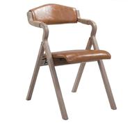 XPJYUA Sillas Plegables de Madera Silla de Comedor Plegable Moderna y Sencilla de Madera, Respaldo, reposabrazos, cafetería, balcón, Estudio, Silla de Ocio, Silla de diseño(Color 13)