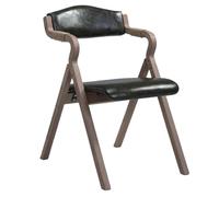 XPJYUA Sillas Plegables de Madera Silla de Comedor Plegable Moderna y Sencilla de Madera, Respaldo, reposabrazos, cafetería, balcón, Estudio, Silla de Ocio, Silla de diseño(Color 15)