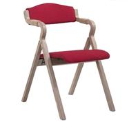 XPJYUA Sillas Plegables de Madera Silla de Comedor Plegable Moderna y Sencilla de Madera, Respaldo, reposabrazos, cafetería, balcón, Estudio, Silla de Ocio, Silla de diseño(Color 2)