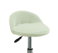 XPJYUA Solid Color Short Back Chair Seat Slipcover Hotel Bar House Armchair Polyester Covers for Home Funda Taburete de Bar(Beige)