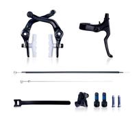 XPKHVZVLQ Kit De Frenos Icycle U, Palanca De Aleación Forjada, Almohadillas Transparentes, Carcasa Exterior Interior, Cable De Piezas BMX(U Brake Left Kit)