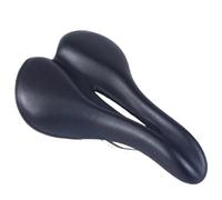 XPKHVZVLQ Sillín De Bicicleta De Cuero PU, Cómodo, 270x180mm, Riel De Acero For MTB, Carretera, Grava, Ciudad, Cojín(VL-3226 Black)