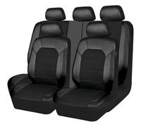 XPKLTXZW 9 Piezas Fundas Asientos Coche para Renault Captur 2019-2024, Delanteros y Traseros Juegos de Cubreasientos Impermeable Cómodo Protector Interior Accesorios,A/Black