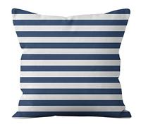 xpkvdsq Funda De Cojin 70x70cm Rayas Azules Fundas de Cojines Decorativos Cuadradas para Sofa para Sala de Estar Jardín Coche,con Cremallera Oculta,Suave y Lavable,no con Relleno Incluido