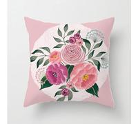 xpkvdsq Funda De Cojin 80x80cm Flores Rosadas Fundas de Cojines Decorativos Cuadradas para Sofa para Sala de Estar Jardín Coche,con Cremallera Oculta,Suave y Lavable,no con Relleno Incluido