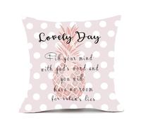 xpkvdsq Funda De Cojin 80x80cm Piña Abstracta Rosa Lino Tejido,Fundas de cojín Decorativas Suaves y Transpirables para Sofá,Dormitorio y Sala de Estar,con Cremallera Oculta