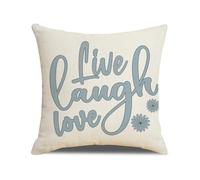 xpkvdsq Fundas Cojines 30x50cm Flor Geométrica Azul Fundas de Cojines Decorativos Cuadradas para Sofa para Sala de Estar Jardín Coche,con Cremallera Oculta,Suave y Lavable,no con Relleno Incluido