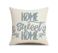 xpkvdsq Fundas Cojines 30x50cm Hojas Geométricas Azules Fundas de Cojines Decorativos Cuadradas para Sofa para Sala de Estar Jardín Coche,con Cremallera Oculta,Suave y Lavable,no con Relleno Incluido