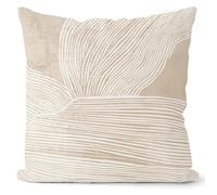 xpkvdsq Fundas Cojines 70x70cm Rayas Marrones Lino Tejido,Fundas de cojín Decorativas Suaves y Transpirables para Sofá,Dormitorio y Sala de Estar,con Cremallera Oculta
