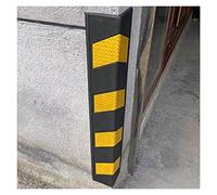 XPLKQXE Paredes De Garaje En Forma De L, Reflectante Protector Protector, Aparcamiento Garajes Almacenes, Cantos De Pared Y Parachoques (Color : Black, Tamaño : 4pcs)
