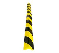 XPLKQXE Protector De Bordes De Alta Visibilidad, Protector De Parachoques De Espuma Amarillo Y Negro, Acolchado Protector Autoadhesivo para Bordes Afilados, Marcos(Black+Yellow-L-100x6x2cm,4pcs)