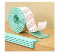 XPLKQXE Protector Pared Suave Ancho, Parachoques Cinta Adhesiva 3M, Acolchado Protectores Bordes, Protectores Esquina Espuma Proteger, Borde Afilado La Mesa (Color : Green-B, Tamaño : 5pcs)
