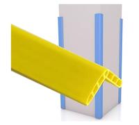 XPLKQXE Protectores Esquinas，Cantoneras De Plástico Peel and Stick PVC, Bordes De Pared Y Parachoques Protectores, Cantos De Mesa Tira Protector (Color : Amarillo, Tamaño : 47.2 in/1.2m)